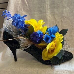 Runway For Hope Designer Floral Shoe.